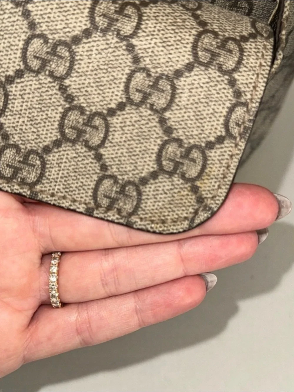 Guccis diaper bag